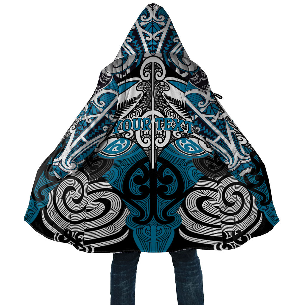 Personalised Maori Ngati Porou Cloak Silver Fern Kowhaiwhai Art