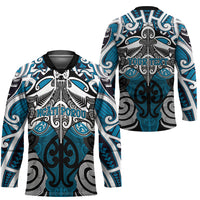 Personalised Maori Ngati Porou Hockey Jersey Silver Fern Kowhaiwhai Art