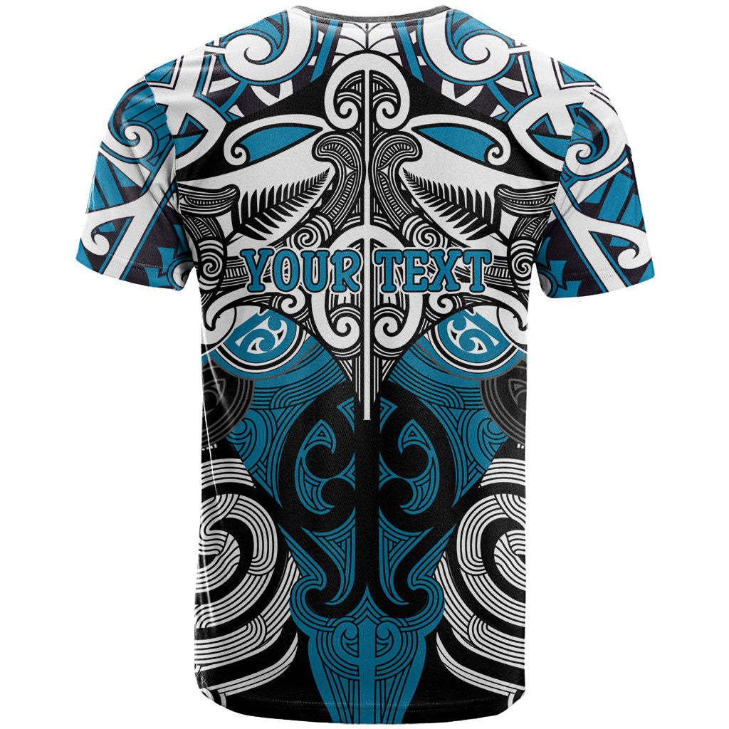 Personalised Maori Ngati Porou T Shirt Silver Fern Kowhaiwhai Art