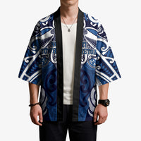 Personalised Maori Ngati Tuwharetoa Kimono Silver Fern Kowhaiwhai Art