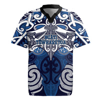 Personalised Maori Ngati Tuwharetoa Rugby Jersey Silver Fern Kowhaiwhai Art