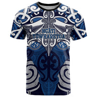 Personalised Maori Ngati Tuwharetoa T Shirt Silver Fern Kowhaiwhai Art