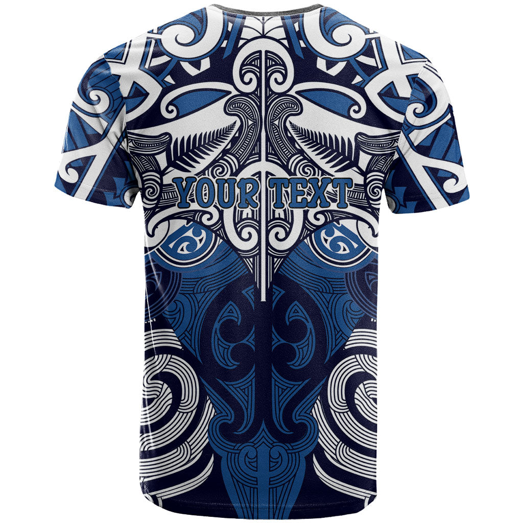Personalised Maori Ngati Tuwharetoa T Shirt Silver Fern Kowhaiwhai Art
