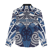 Personalised Maori Ngati Tuwharetoa Women Casual Shirt Silver Fern Kowhaiwhai Art