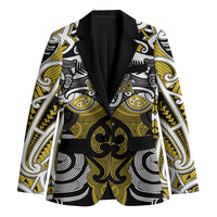 Personalised Maori Ngati Whatua Blazer Silver Fern Kowhaiwhai Art