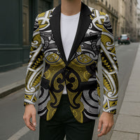 Personalised Maori Ngati Whatua Blazer Silver Fern Kowhaiwhai Art
