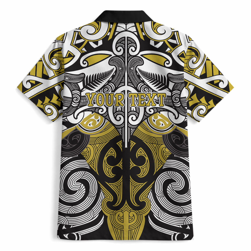 Personalised Maori Ngati Whatua Hawaiian Shirt Silver Fern Kowhaiwhai Art