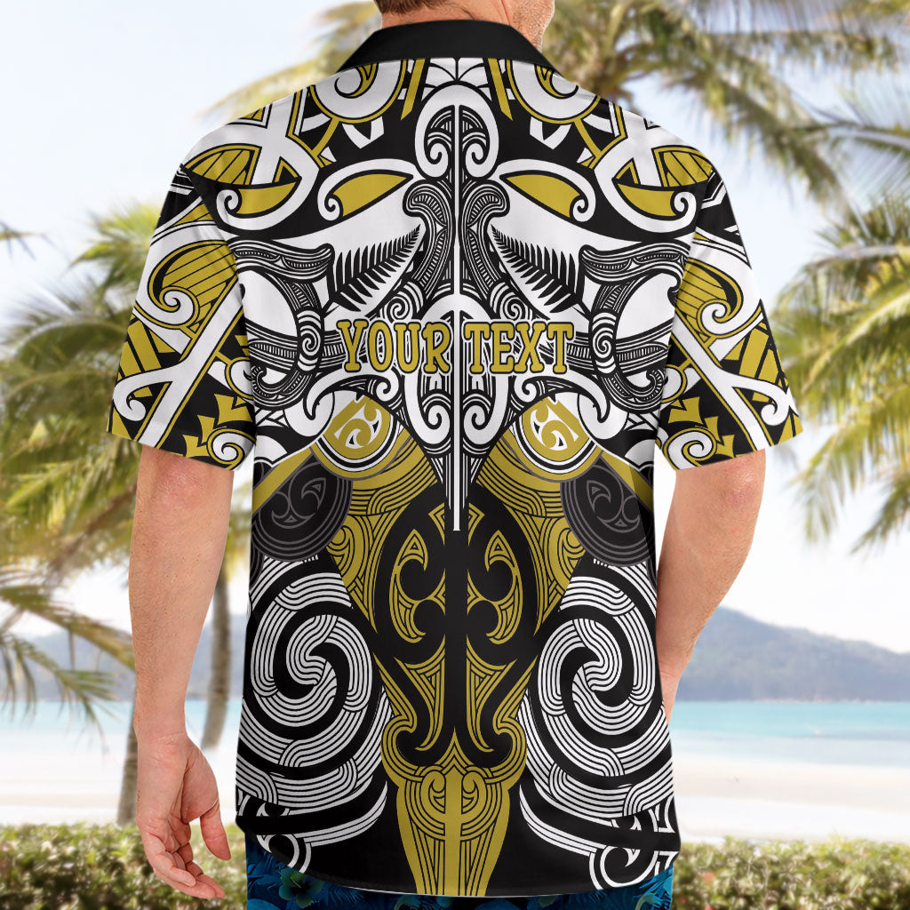Personalised Maori Ngati Whatua Hawaiian Shirt Silver Fern Kowhaiwhai Art