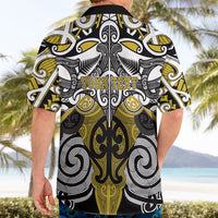 Personalised Maori Ngati Whatua Hawaiian Shirt Silver Fern Kowhaiwhai Art