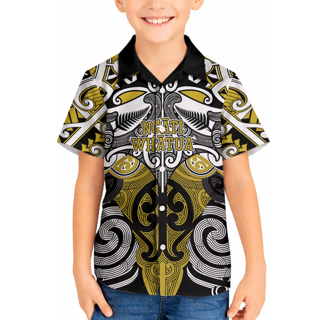 Personalised Maori Ngati Whatua Hawaiian Shirt Silver Fern Kowhaiwhai Art