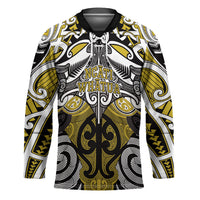 Personalised Maori Ngati Whatua Hockey Jersey Silver Fern Kowhaiwhai Art