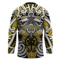 Personalised Maori Ngati Whatua Hockey Jersey Silver Fern Kowhaiwhai Art