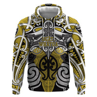Personalised Maori Ngati Whatua Hoodie Silver Fern Kowhaiwhai Art