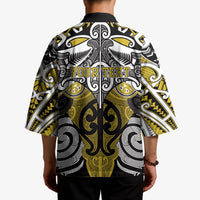 Personalised Maori Ngati Whatua Kimono Silver Fern Kowhaiwhai Art