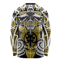 Personalised Maori Ngati Whatua Long Sleeve Shirt Silver Fern Kowhaiwhai Art