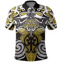 Personalised Maori Ngati Whatua Polo Shirt Silver Fern Kowhaiwhai Art