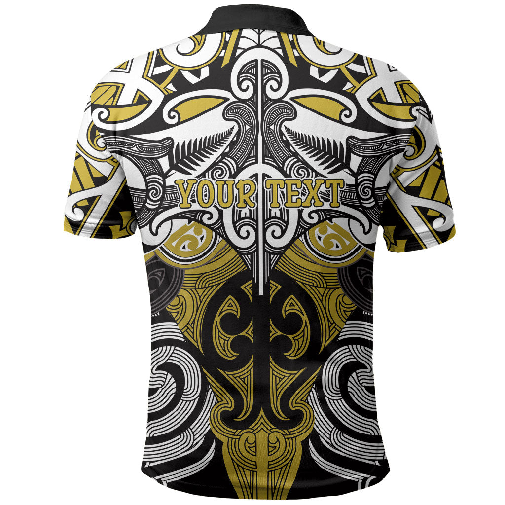Personalised Maori Ngati Whatua Polo Shirt Silver Fern Kowhaiwhai Art