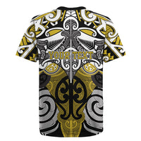 Personalised Maori Ngati Whatua Rugby Jersey Silver Fern Kowhaiwhai Art