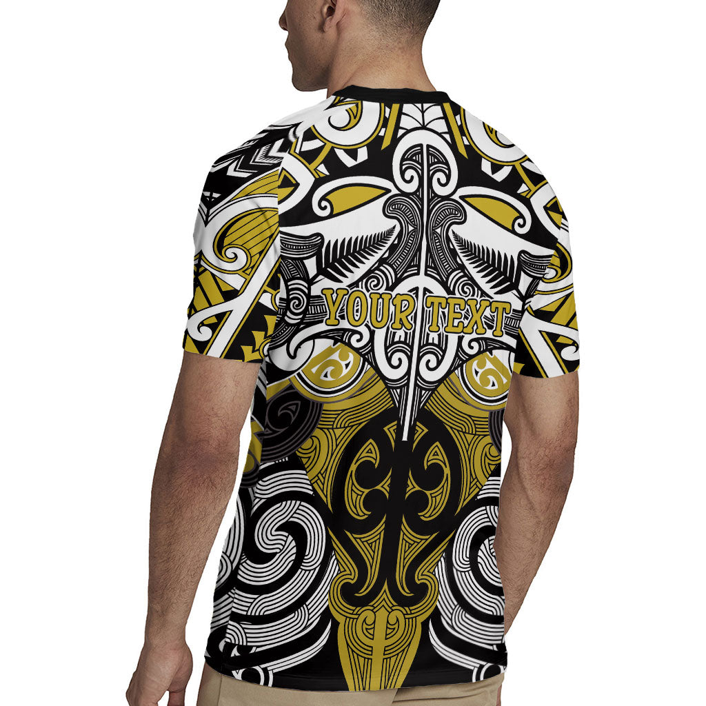 Personalised Maori Ngati Whatua Rugby Jersey Silver Fern Kowhaiwhai Art