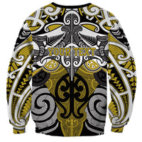 Personalised Maori Ngati Whatua Sweatshirt Silver Fern Kowhaiwhai Art