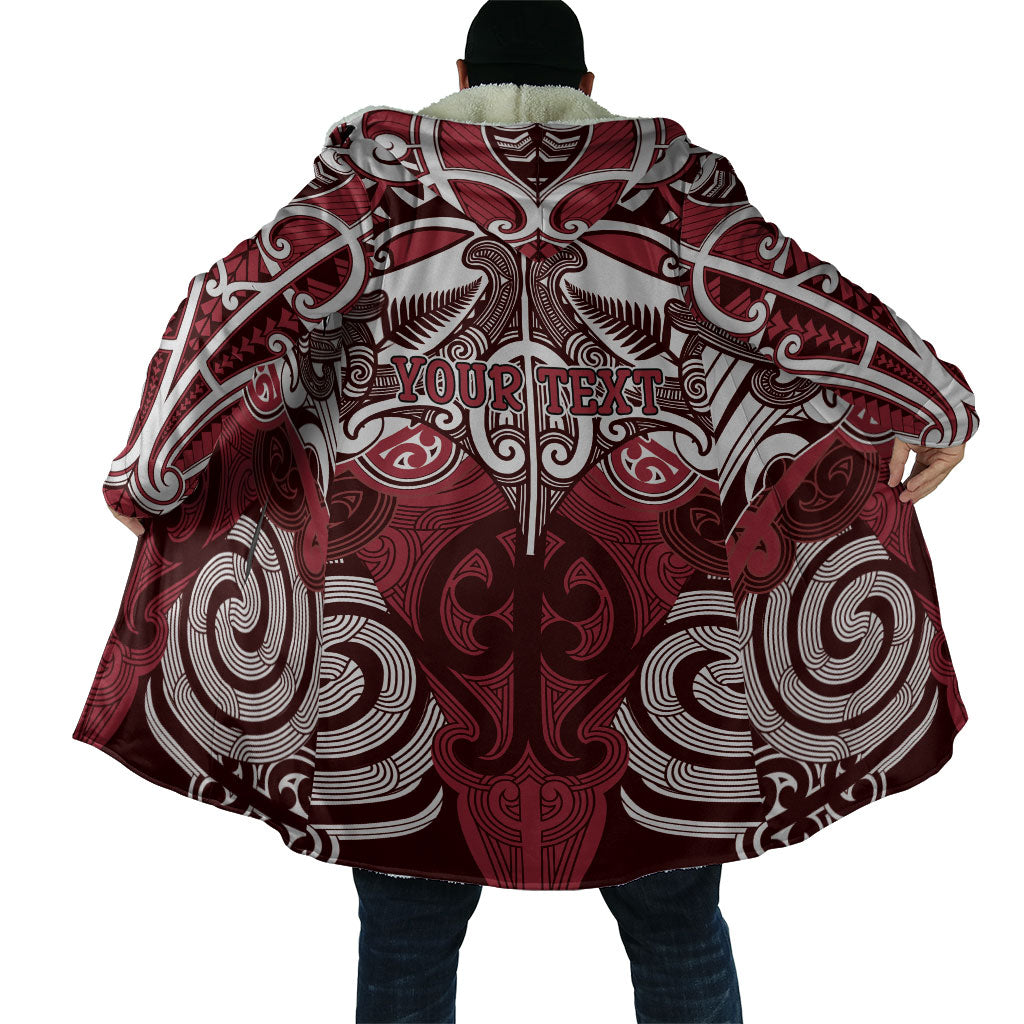 Personalised Maori Te Arawa Cloak Silver Fern Kowhaiwhai Art