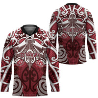 Personalised Maori Te Arawa Hockey Jersey Silver Fern Kowhaiwhai Art
