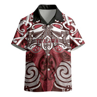 Personalised Maori Te Arawa Kid Hawaiian Shirt Silver Fern Kowhaiwhai Art