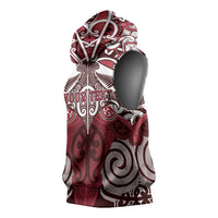 Personalised Maori Te Arawa Sleeveless Hoodie Silver Fern Kowhaiwhai Art