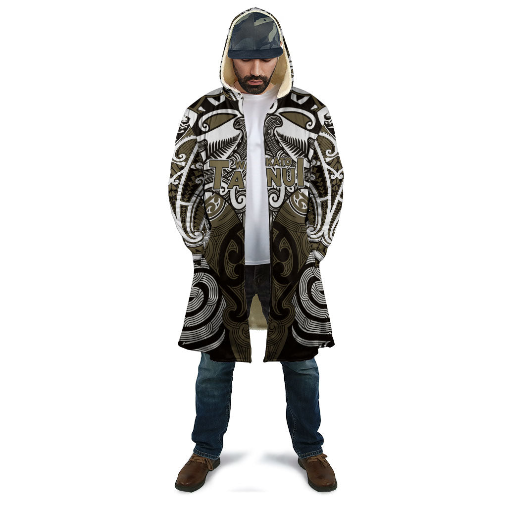Personalised Maori Waikato Tainui Cloak Silver Fern Kowhaiwhai Art