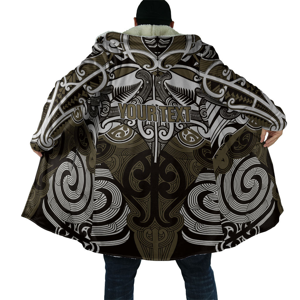Personalised Maori Waikato Tainui Cloak Silver Fern Kowhaiwhai Art