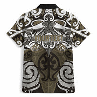 Personalised Maori Waikato Tainui Hawaiian Shirt Silver Fern Kowhaiwhai Art