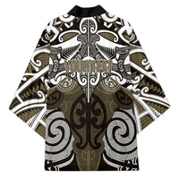 Personalised Maori Waikato Tainui Kimono Silver Fern Kowhaiwhai Art