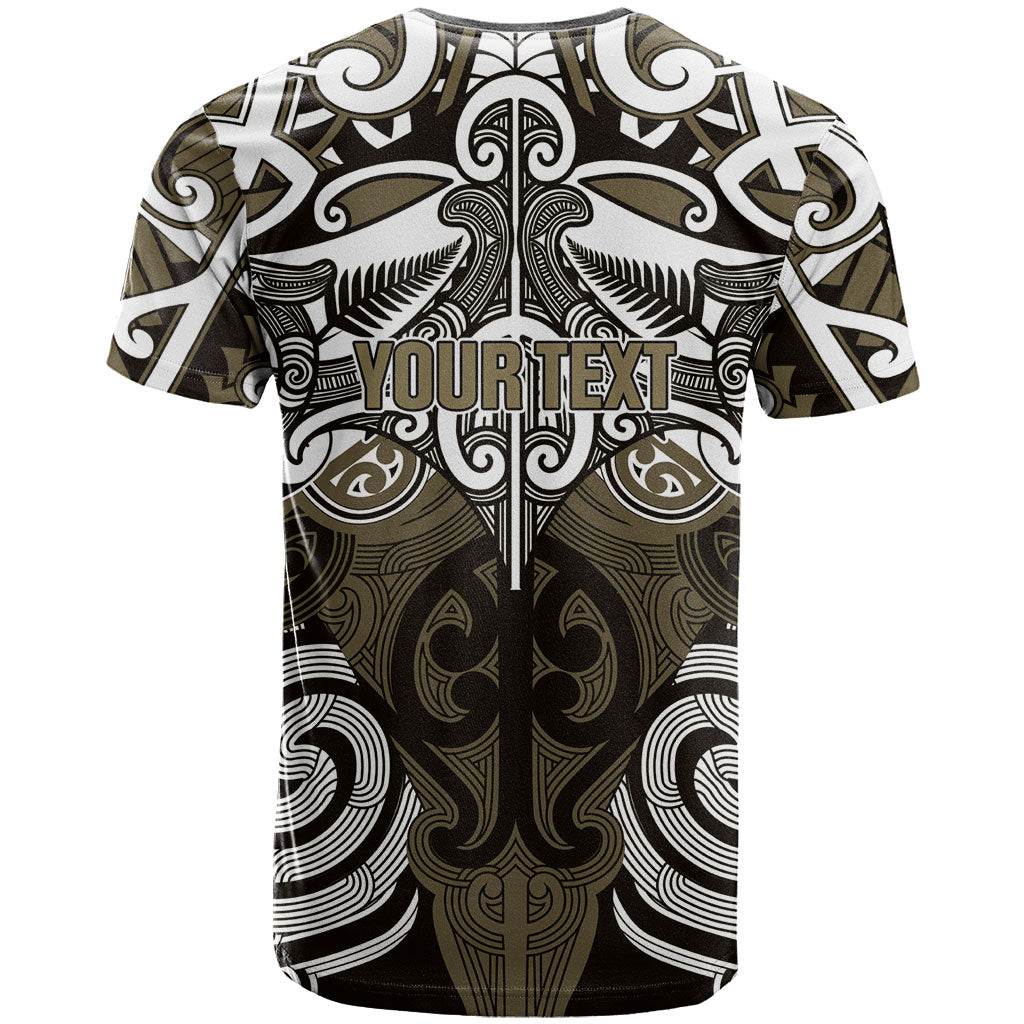 Personalised Maori Waikato Tainui T Shirt Silver Fern Kowhaiwhai Art