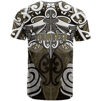 Personalised Maori Waikato Tainui T Shirt Silver Fern Kowhaiwhai Art