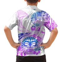 Kia Ora Maori New Zealand Pastel Hawaiian Shirt Sun Ta Moko Lilac Version LT01 - Polynesian Pride