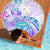 Kia Ora Maori New Zealand Pastel Beach Blanket Sun Ta Moko Violet Version LT01 - Polynesian Pride