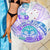 Kia Ora Maori New Zealand Pastel Beach Blanket Sun Ta Moko Violet Version LT01 - Polynesian Pride