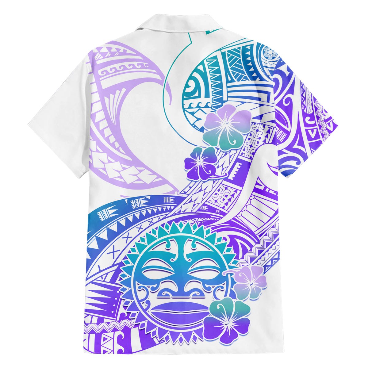 Kia Ora Maori New Zealand Pastel Family Matching Short Sleeve Bodycon Dress and Hawaiian Shirt Sun Ta Moko Violet Version LT01 - Polynesian Pride