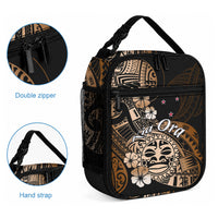 Aotearoa Kia Ora New Zealand Ta Moko Gold Version Lunch Bag LT01 - Polynesian Pride