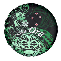 Aotearoa Kia Ora New Zealand Ta Moko Green Version Spare Tire Cover LT01 - Polynesian Pride