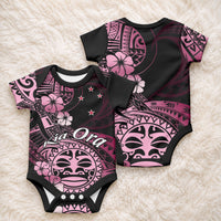 Aotearoa Kia Ora New Zealand Ta Moko Pink Version Baby Onesie LT01 - Polynesian Pride