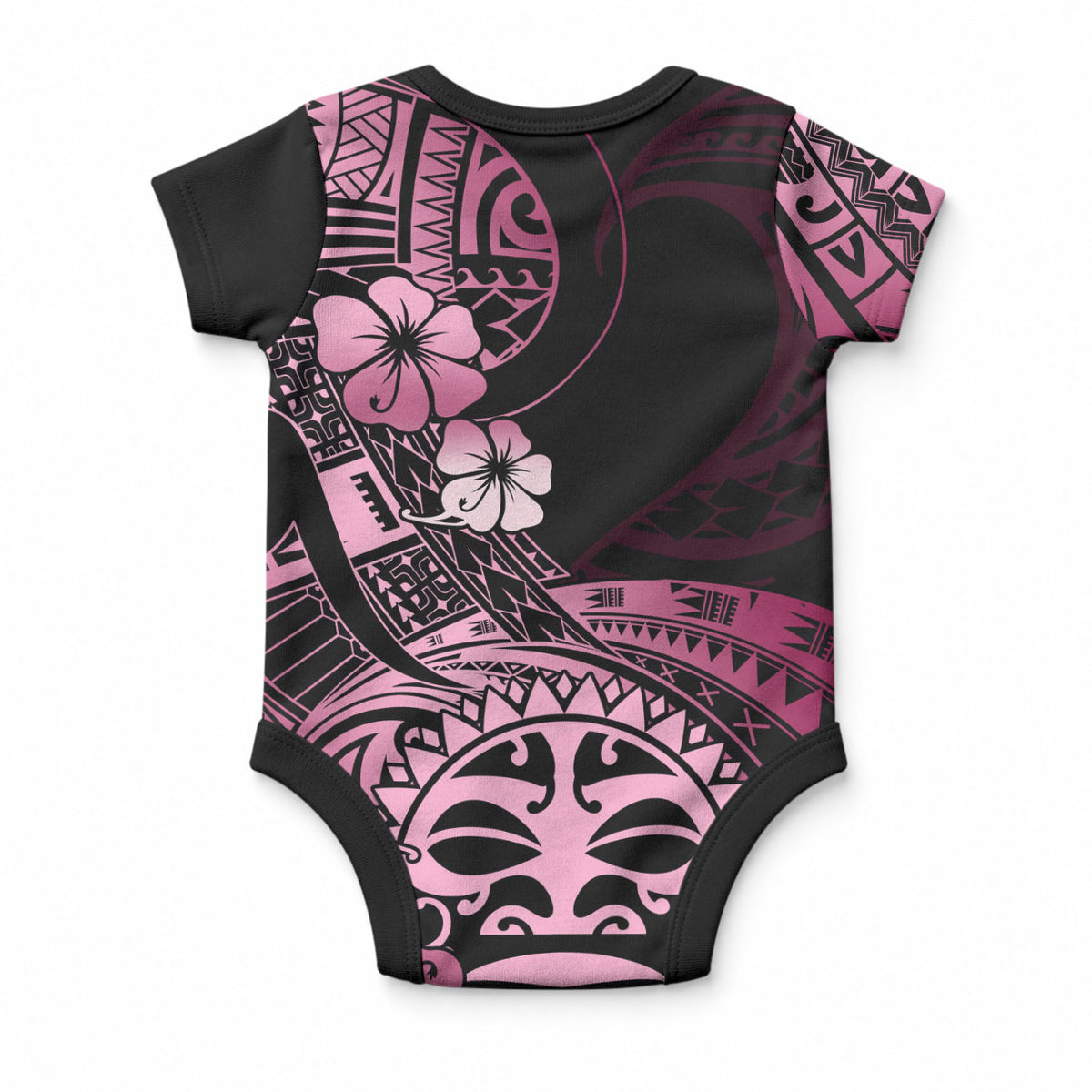 Aotearoa Kia Ora New Zealand Ta Moko Pink Version Baby Onesie LT01 - Polynesian Pride