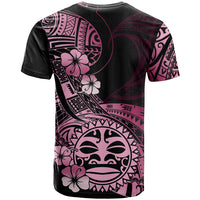 Aotearoa Kia Ora New Zealand Ta Moko Pink Version T Shirt LT01 - Polynesian Pride