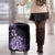 Aotearoa Kia Ora New Zealand Ta Moko Purple Version Luggage Cover LT01 - Polynesian Pride