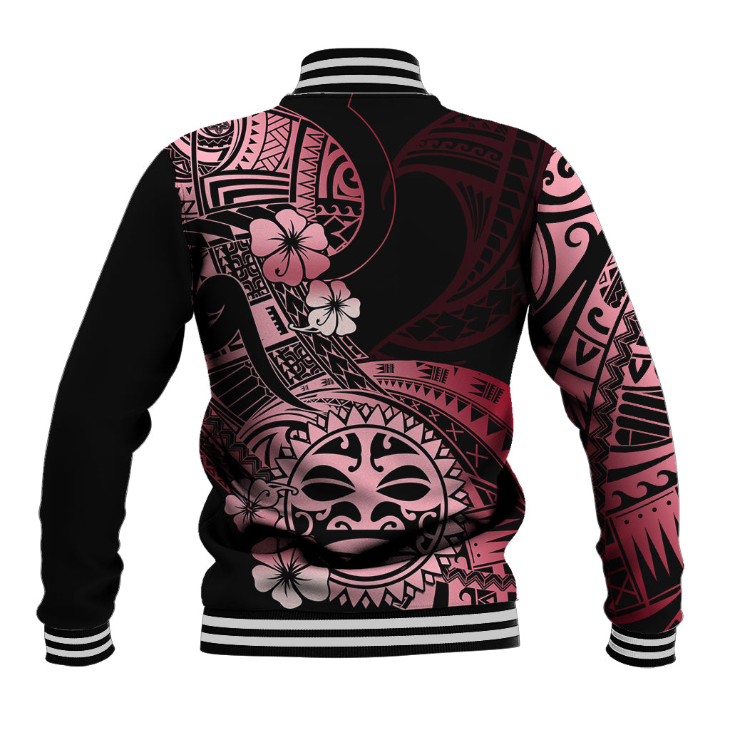 Aotearoa Kia Ora New Zealand Ta Moko Red Version Baseball Jacket LT01 - Polynesian Pride