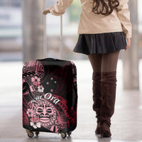 Aotearoa Kia Ora New Zealand Ta Moko Red Version Luggage Cover LT01 - Polynesian Pride