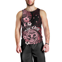 Aotearoa Kia Ora New Zealand Ta Moko Red Version Men Tank Top LT01 - Polynesian Pride