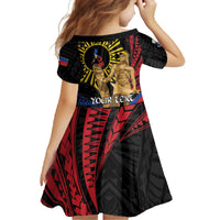 Personalized Lapulapu The First Filipino Hero Family Matching Off The Shoulder Long Sleeve Dress and Hawaiian Shirt Polynesian Pattern