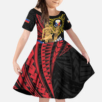 Personalized Lapulapu The First Filipino Hero Family Matching Off Shoulder Maxi Dress and Hawaiian Shirt Polynesian Pattern