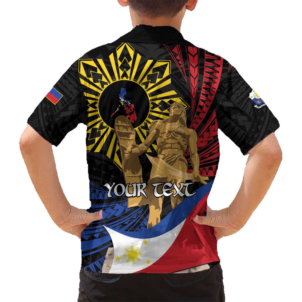 Personalized Lapulapu The First Filipino Hero Family Matching Tank Maxi Dress and Hawaiian Shirt Polynesian Pattern